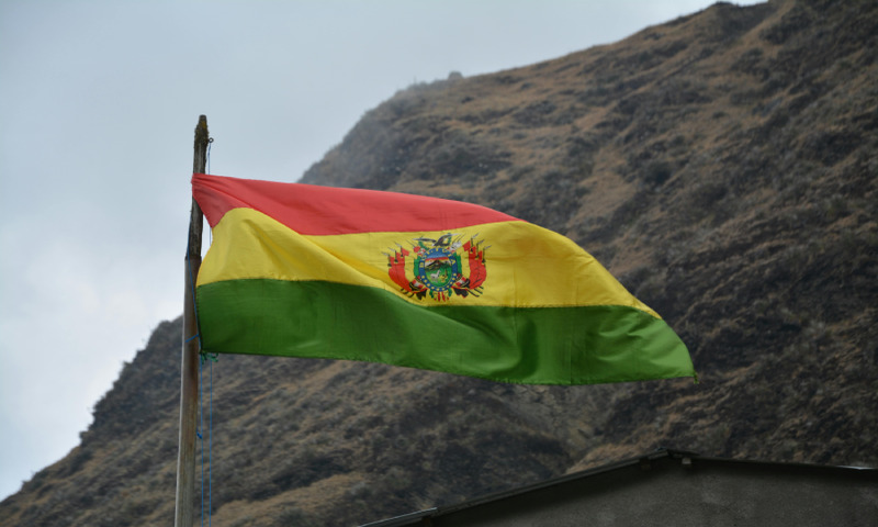 Bandeira da Bolivia.